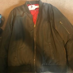 Army cropped utility jacket